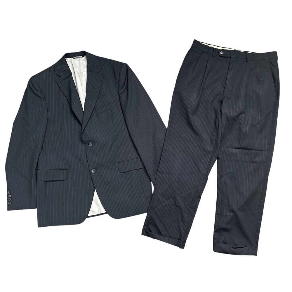 Jack‎ Victor Blazer 40R Pure Wool Mens Button Suit Coat Jacket & Slacks 34R READ